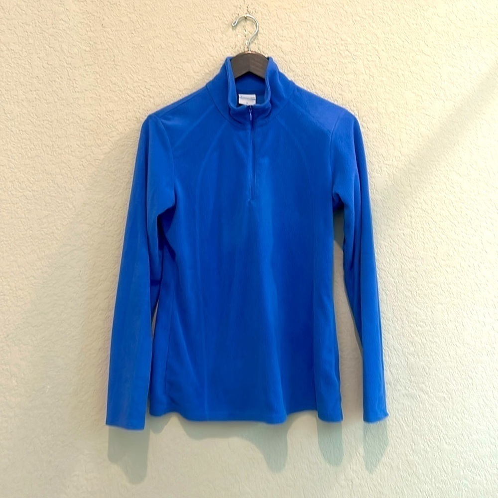 Colombia 1/4 zipper fleece size medium sky blue